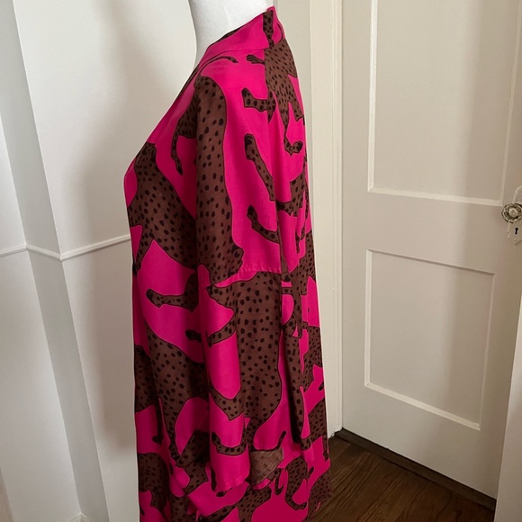 Emerson Fry fete kimono pink yarrow cheetah XS/S - Picture 5 of 8
